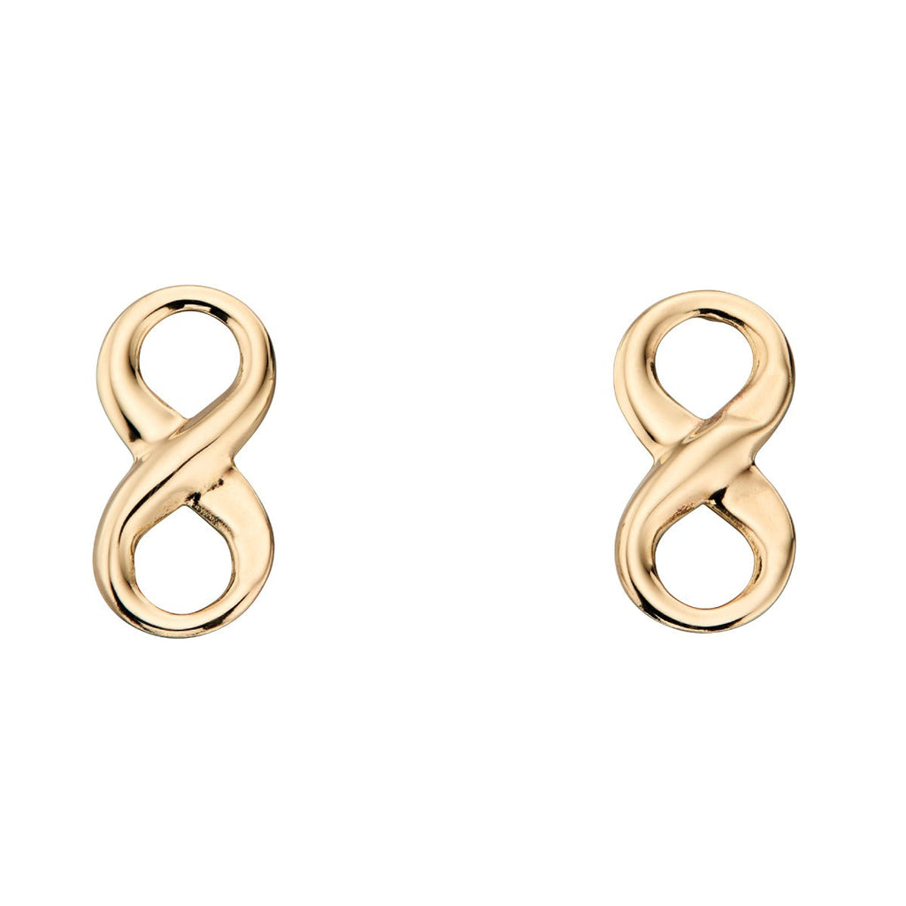 Elements Gold Infinity Symbol Earrings-0