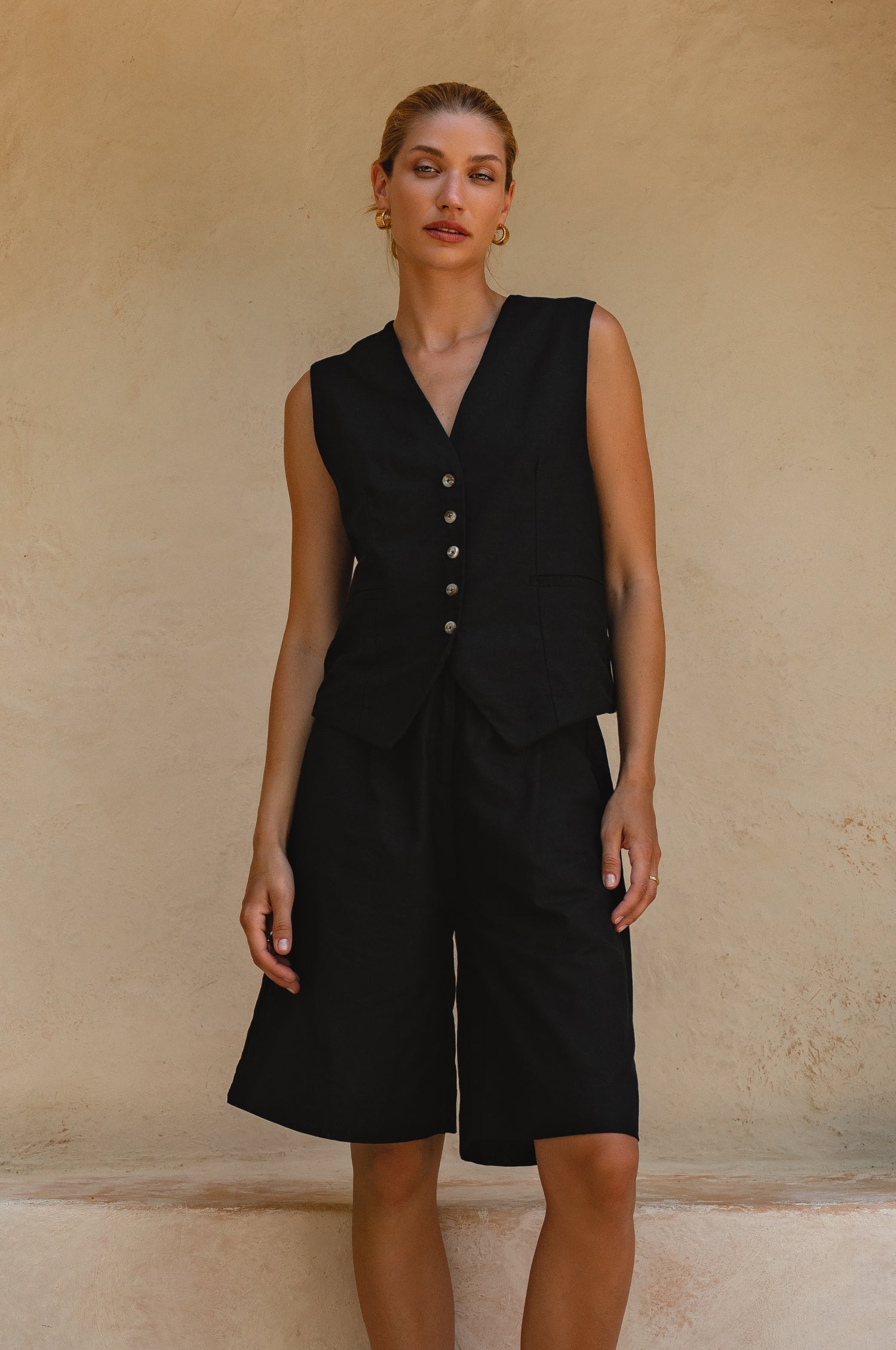 Paige Linen Vest