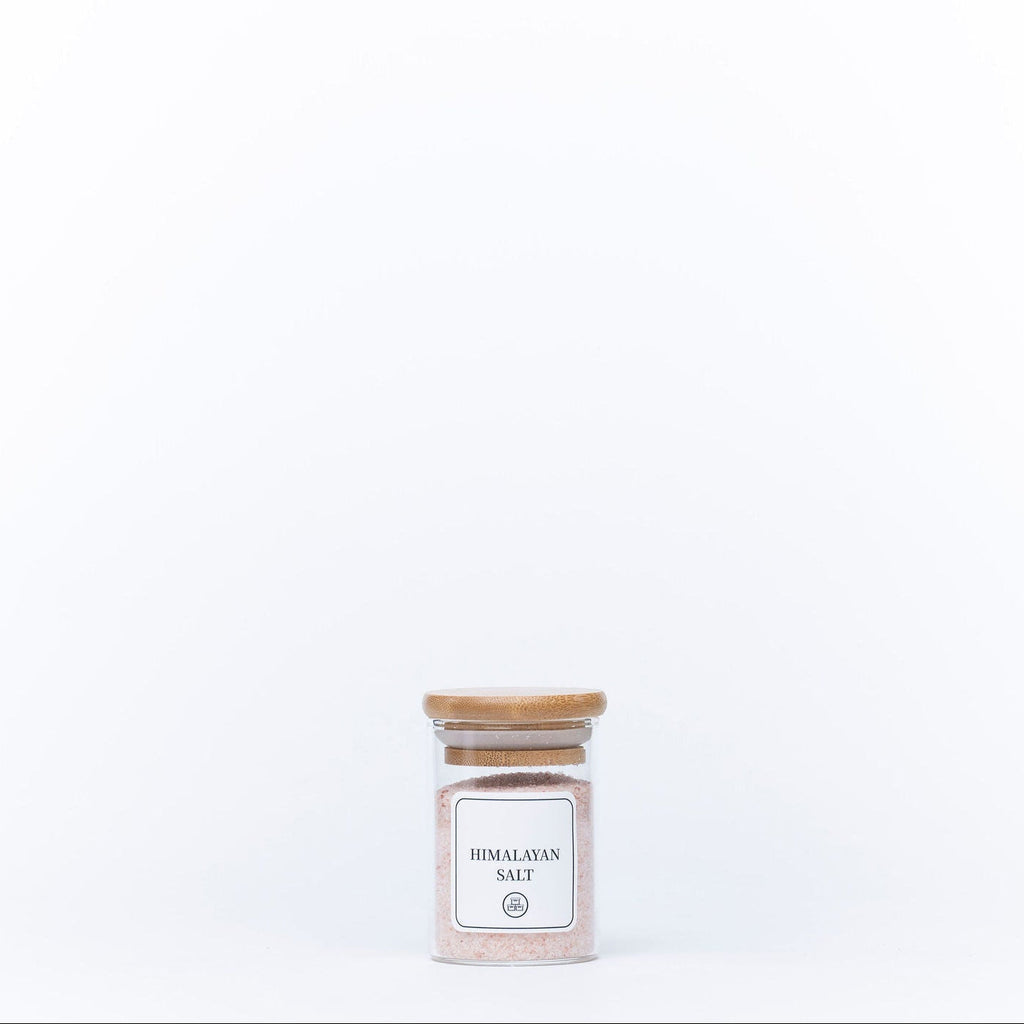 Round Glass Spice Jars with Bamboo Lid – 3 Sizes