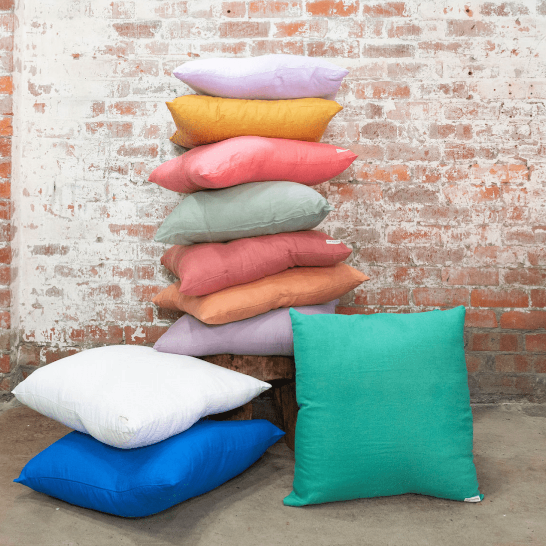 European Pillowcase in Linen | Antique Red