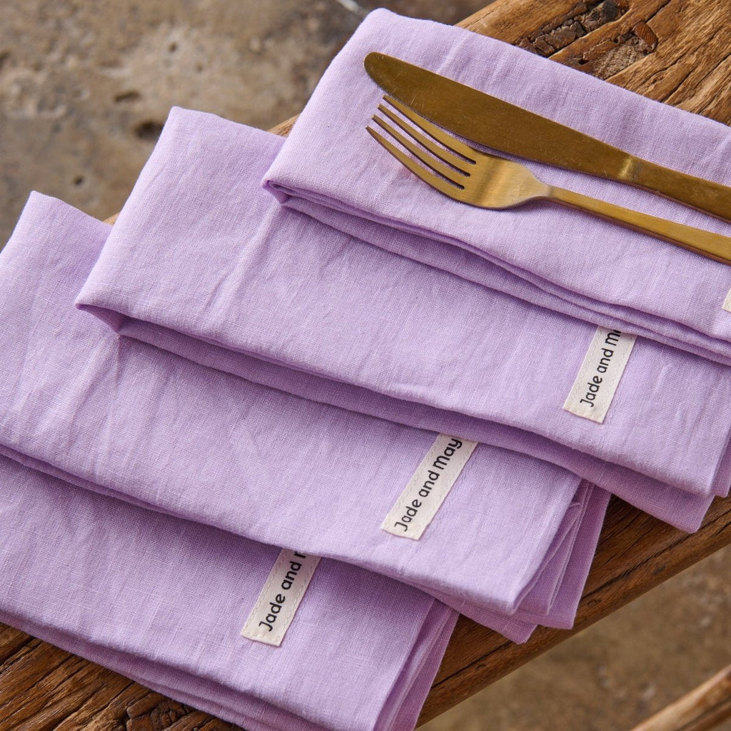 Linen Napkins | Purple