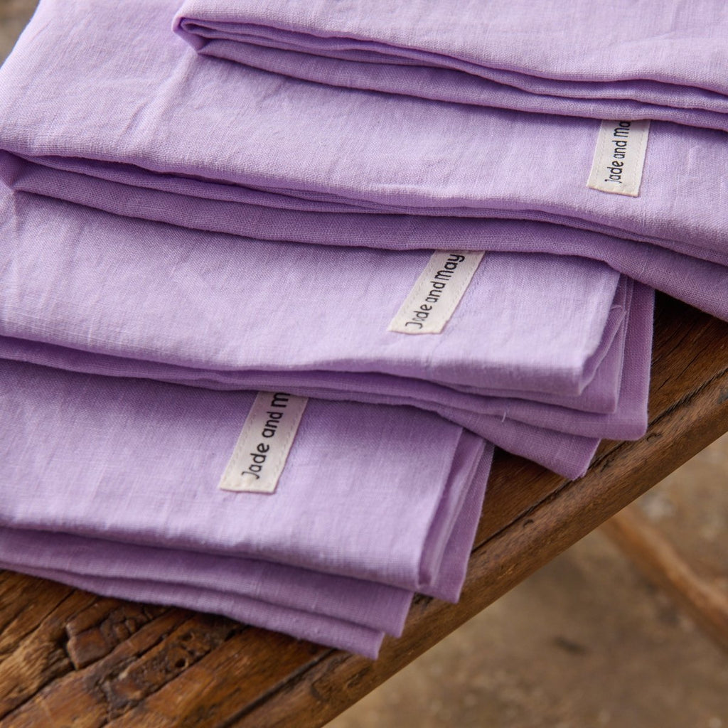 Linen Napkins | Purple