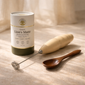 YG Focus Ritual Kit – Lion's Mane 100g + Electric Whisk + Wooden Spoon