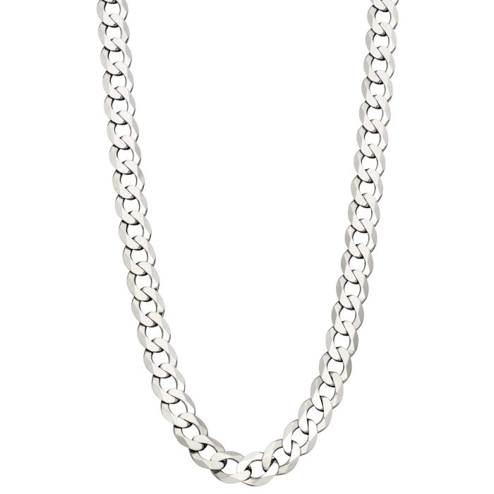 Fred Bennett Heavyweight Diamond Cut Curb Chain Necklace-0